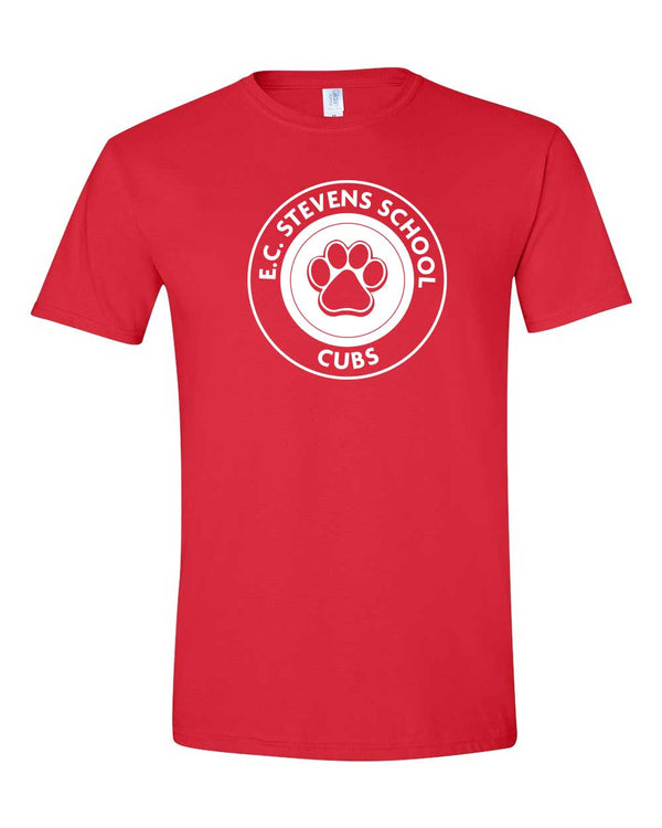 E.C. Stevens Elementary School Circle Logo Adult  T-Shirt