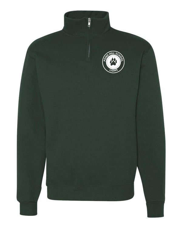 Pond Hill Elementary School Circle Logo Adult Quarter-Zip Sweatshirt