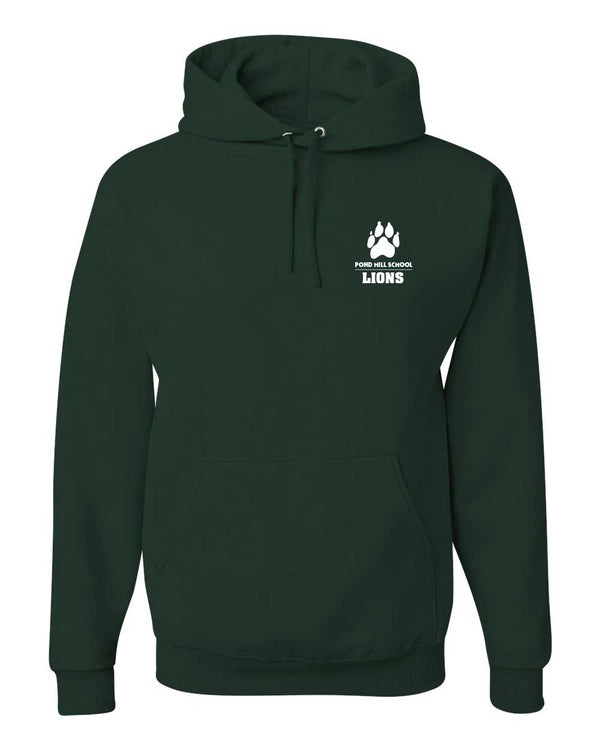 Pond Hill Elementary School Circle Logo Adult Hooded Sweatshirt