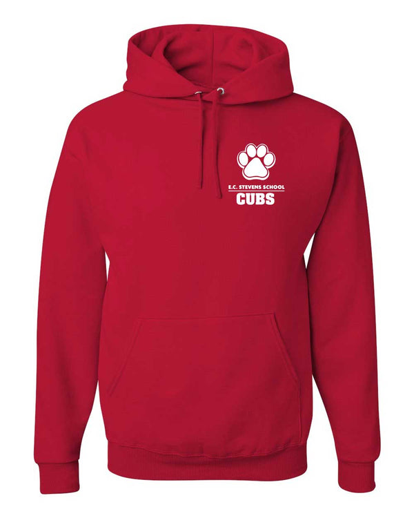 E.C. Stevens Elementary School Paw Logo Adult Hooded Sweatshirt