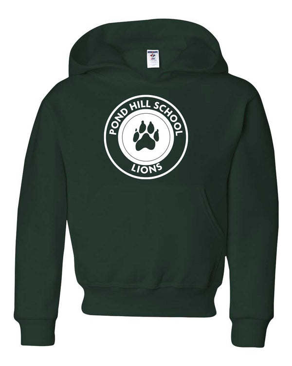 Pond Hill Elementary School Circle Logo Youth Hooded Sweatshirt