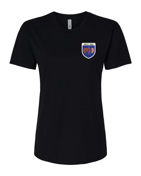 MICU SDU - Next Level - Women's CVC Relaxed T-Shirt - 6600 - Black