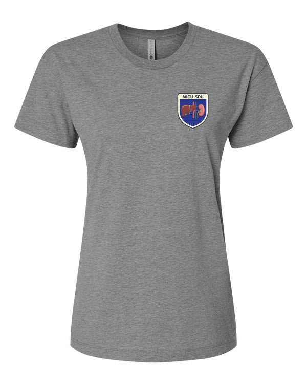 MICU SDU - Next Level - Women's CVC Relaxed T-Shirt - 6600 - Dark Heather