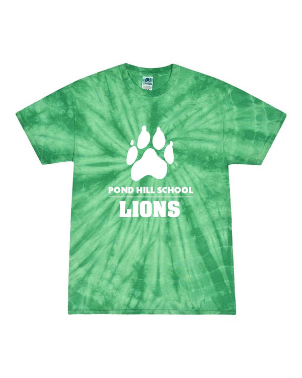 Pond Hill Elementary School Paw Logo Youth Tie-Dyed T-Shirt