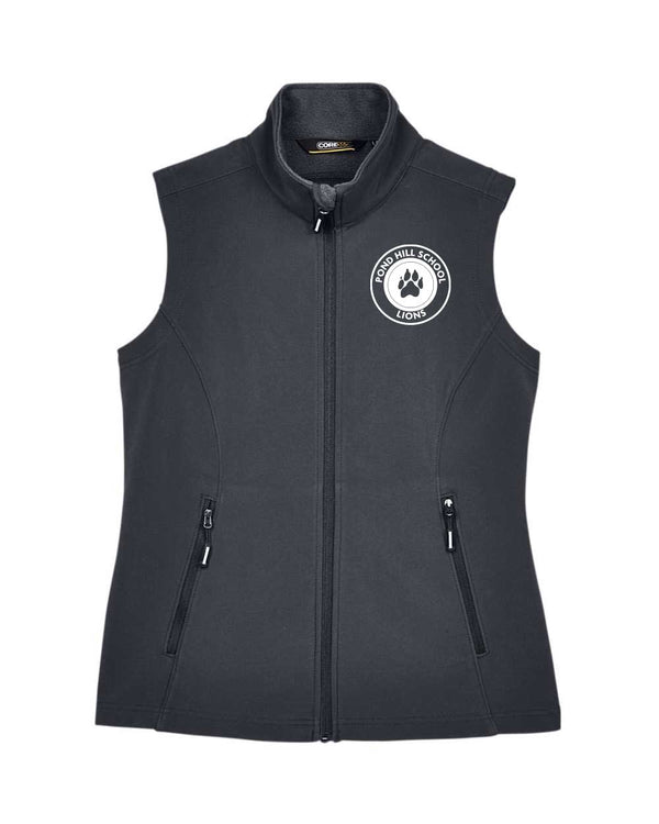 Pond Hill Elementary School Circle Logo Men's Fleece Bonded Soft Shell Vest