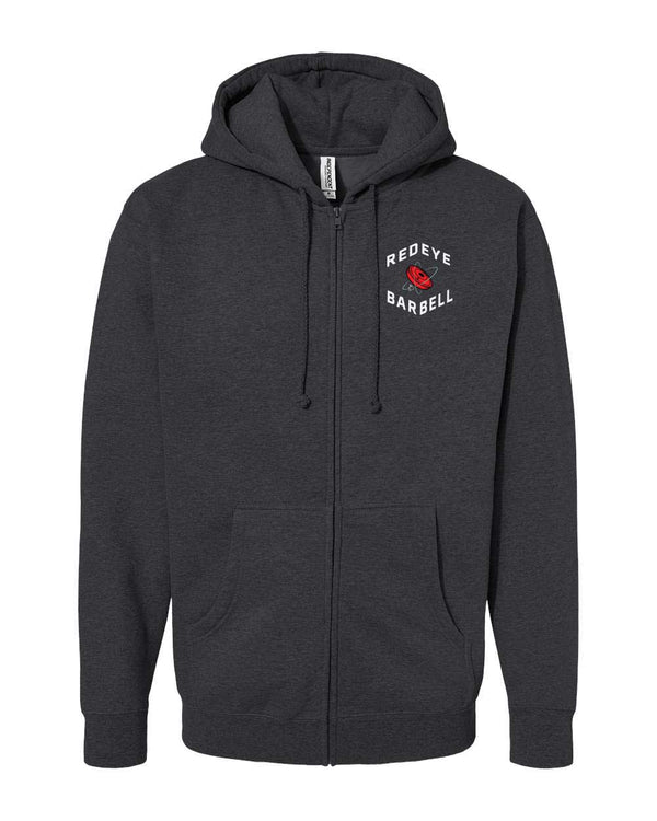 Redeye Crossfit Charcoal  Unisex Heavyweight Full-Zip Hooded Sweatshirt