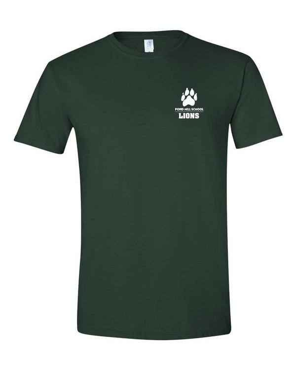 Pond Hill Elementary School Paw Logo Adult  T-Shirt