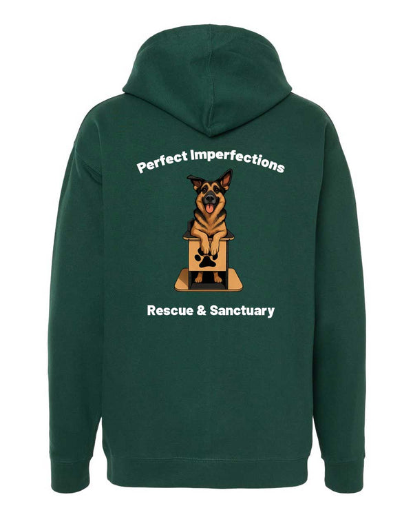 Perfect Imperfections Rescue & Sanctuary Shephard Unisex Hooded Sweatshirt